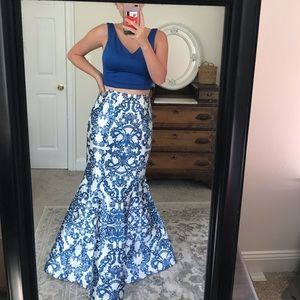 Two Piece Prom Dress